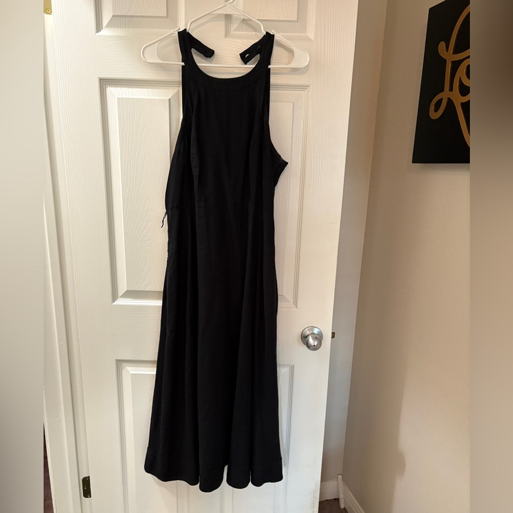 Anthropologie Elegant Black softest cotton Dress